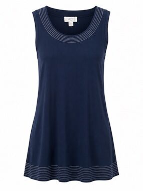 LOFT Outlet Petite Navy Sleeveless Swing Dress/Tunic – XSP